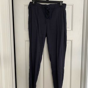 Theory linen zipper bottom pants Sz S